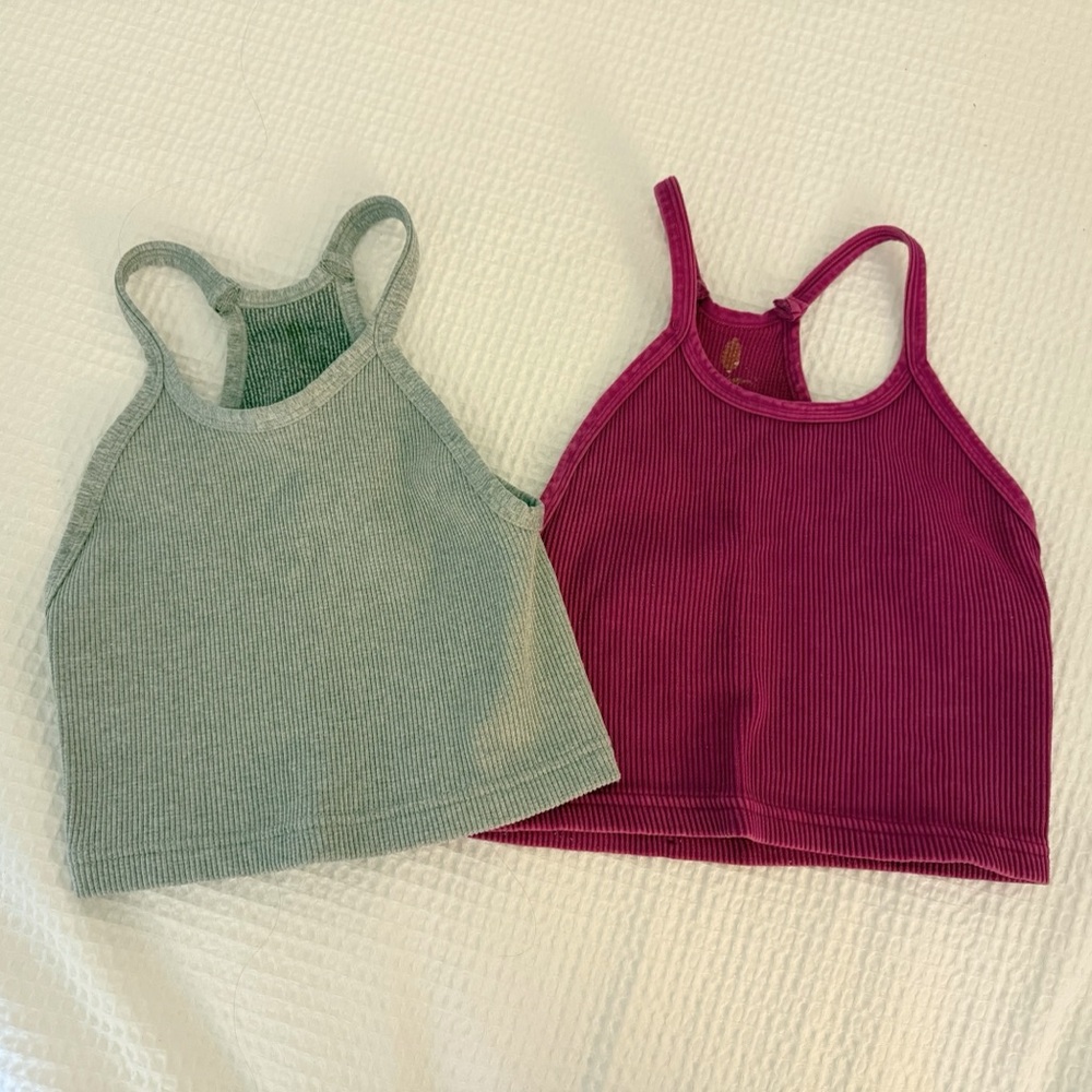 Free People Movement “Happiness Runs” Crop Tanks